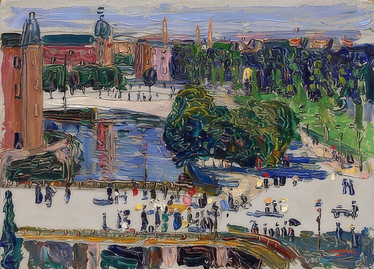 Amsterdam - Uitzicht vanuit het raam door Wassily Kandinsky