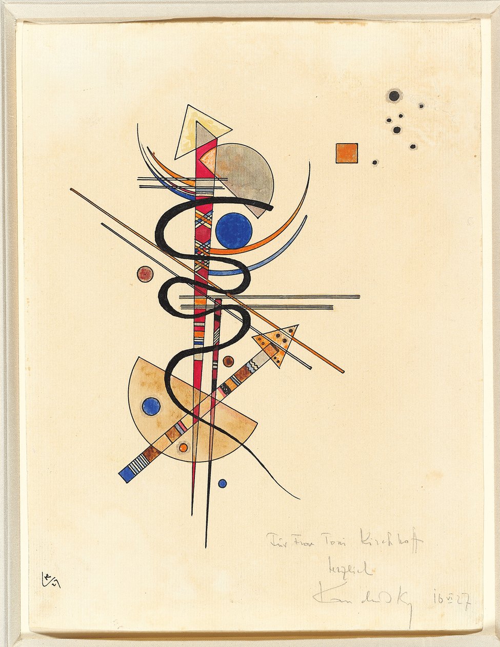 Aquarel voor Frau Toni Kirchhoff door Wassily Kandinsky