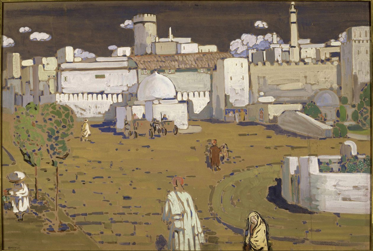 Arabische stad, 1905 door Wassily Kandinsky