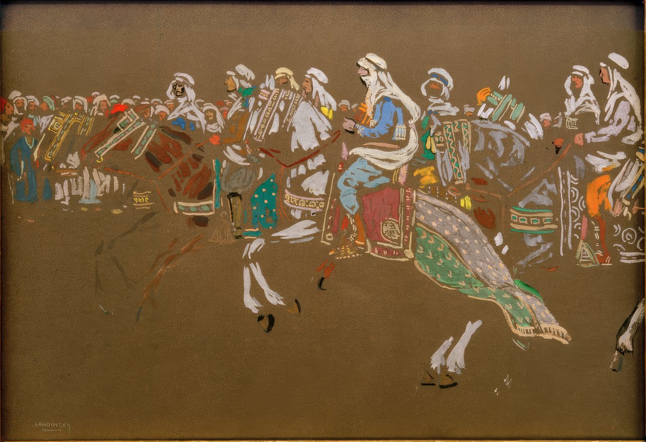 Arabische Ruiterij door Wassily Kandinsky