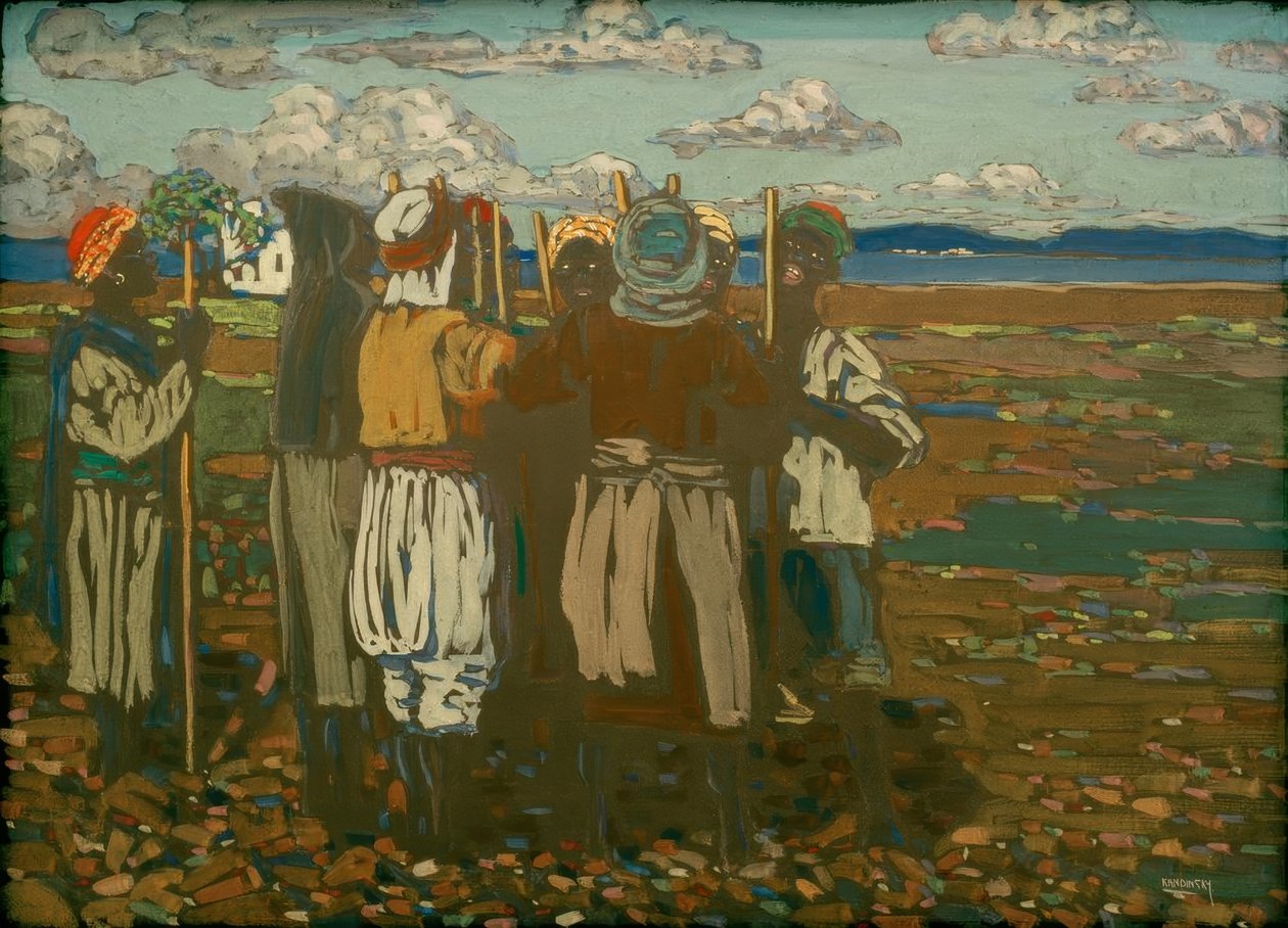 Werkende slaven door Wassily Kandinsky