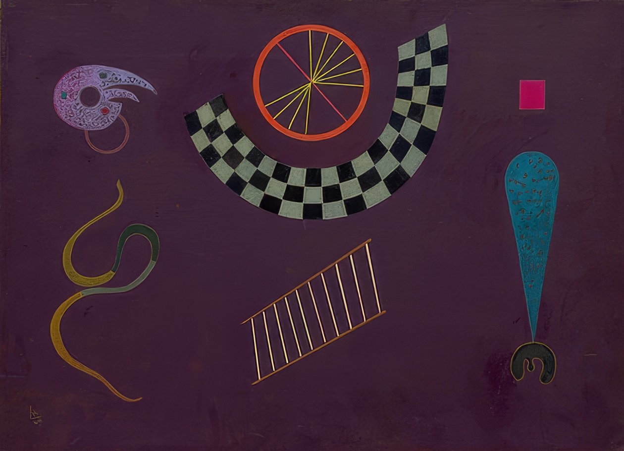Band met vierkanten door Wassily Kandinsky