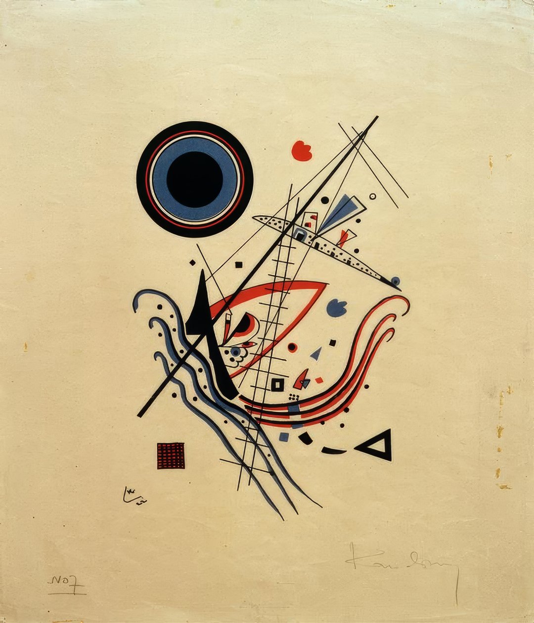 Blauw door Wassily Kandinsky