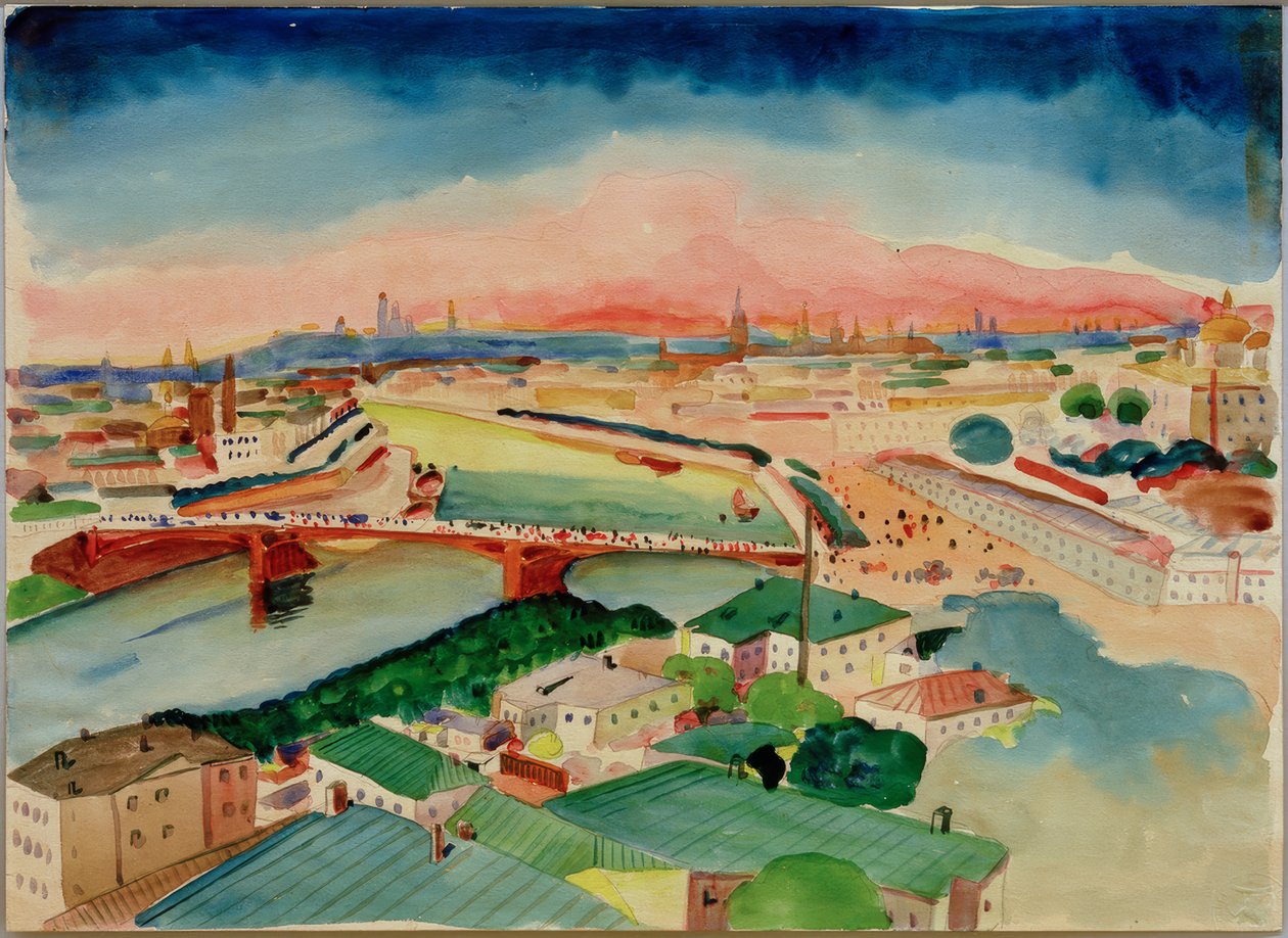 Uitzicht op Moskou door Wassily Kandinsky