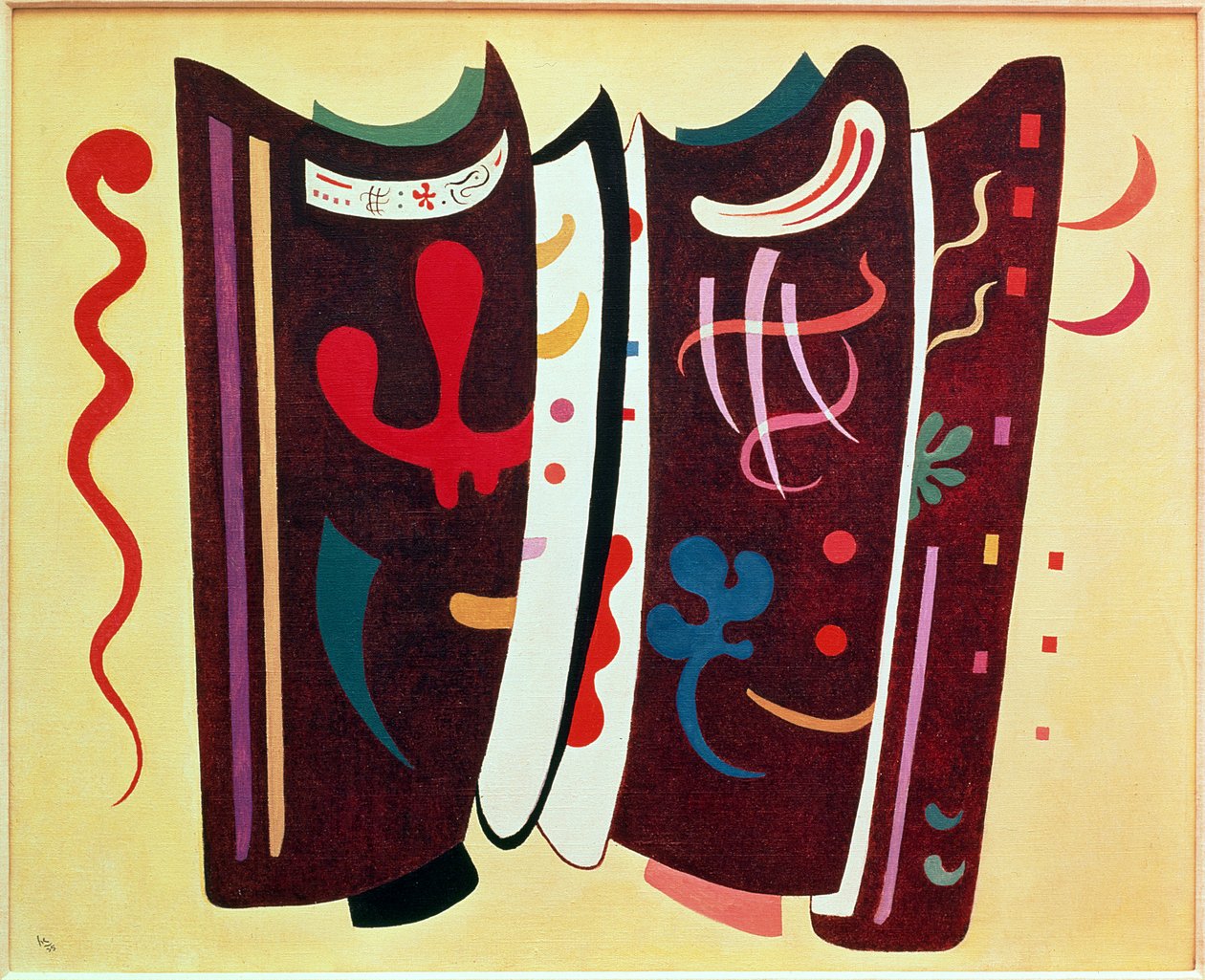 Bruin met supplement door Wassily Kandinsky
