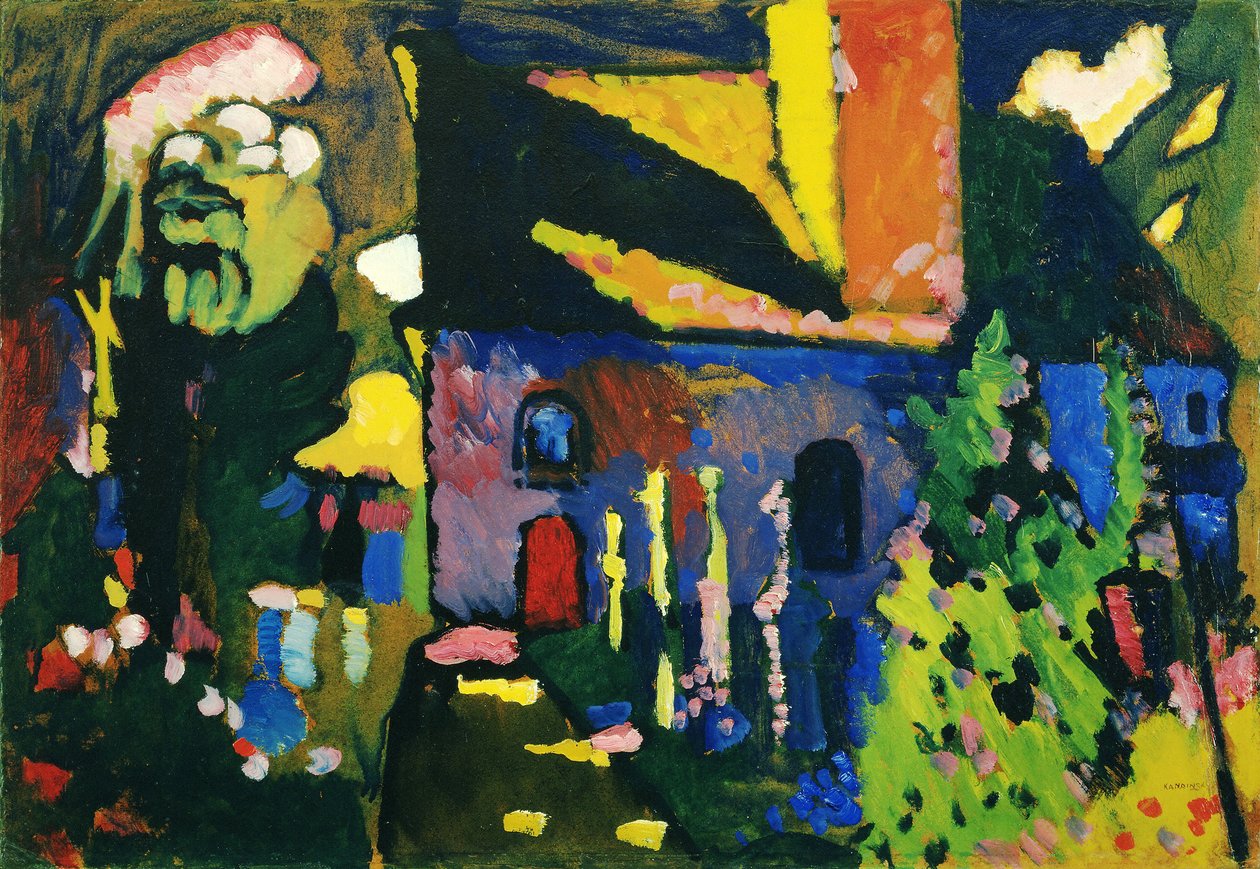 Kerk in Murnau door Wassily Kandinsky