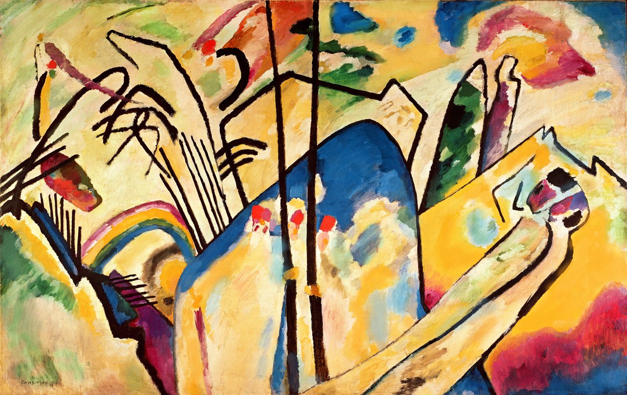 Compositie nr. 4 door Wassily Kandinsky