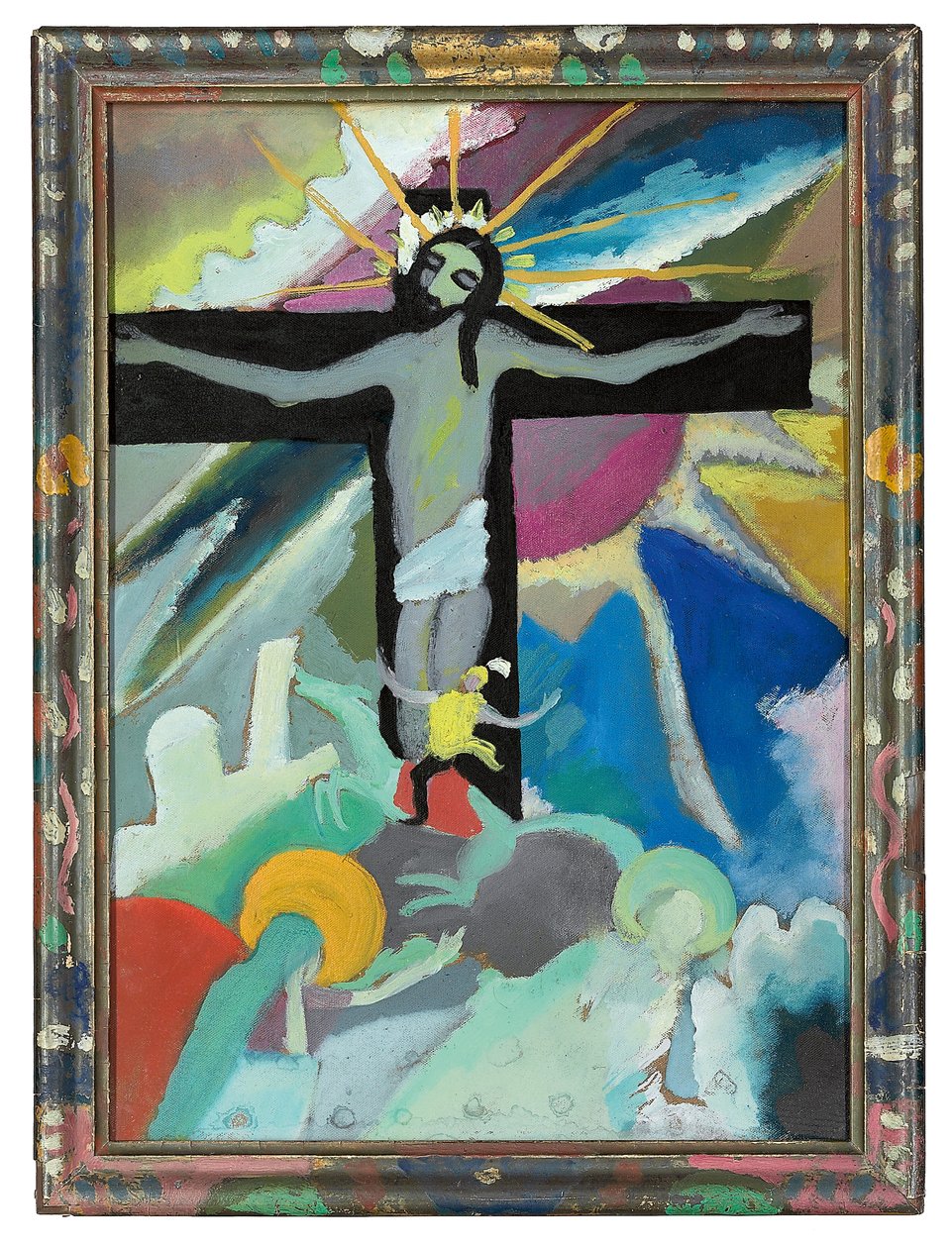 Gekruisigde Christus door Wassily Kandinsky