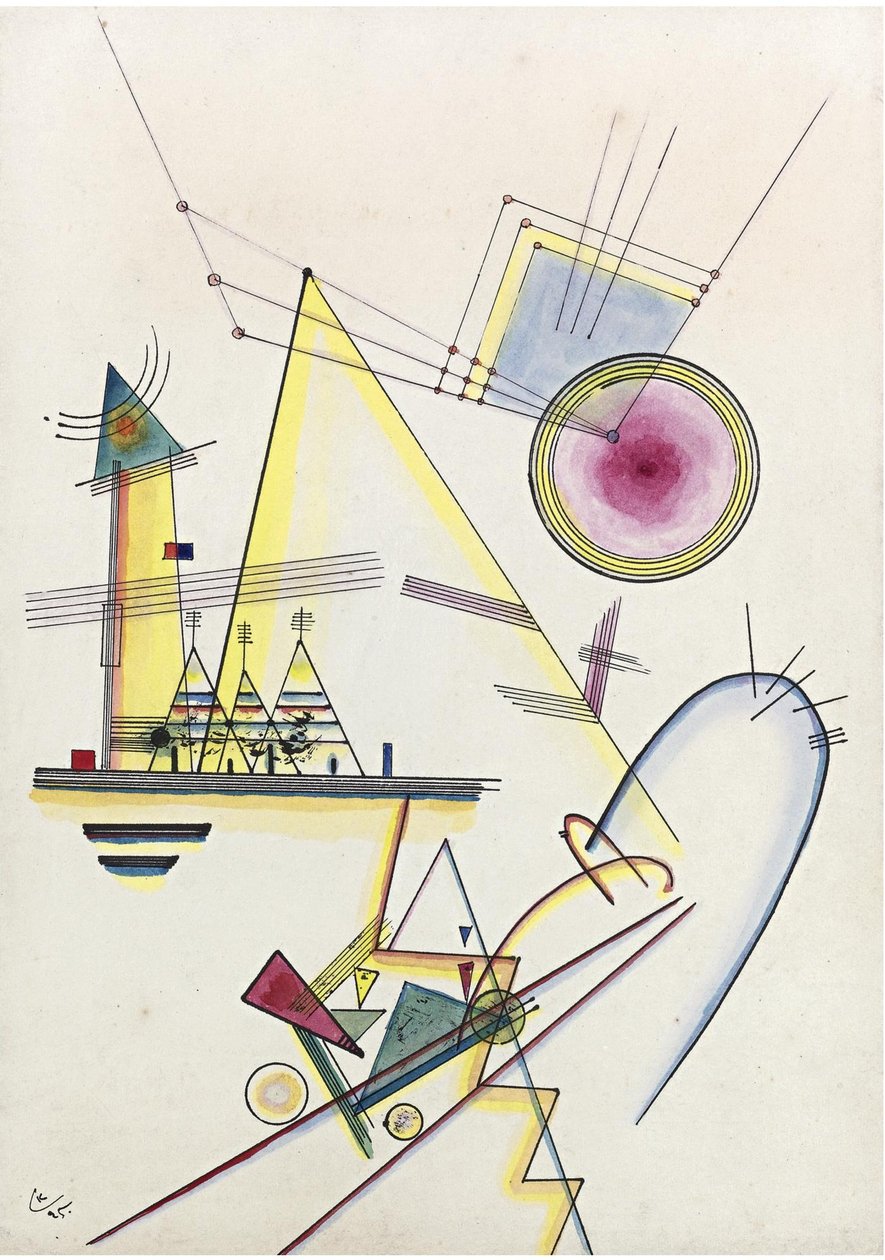 Delicate ziel, 1925 door Wassily Kandinsky