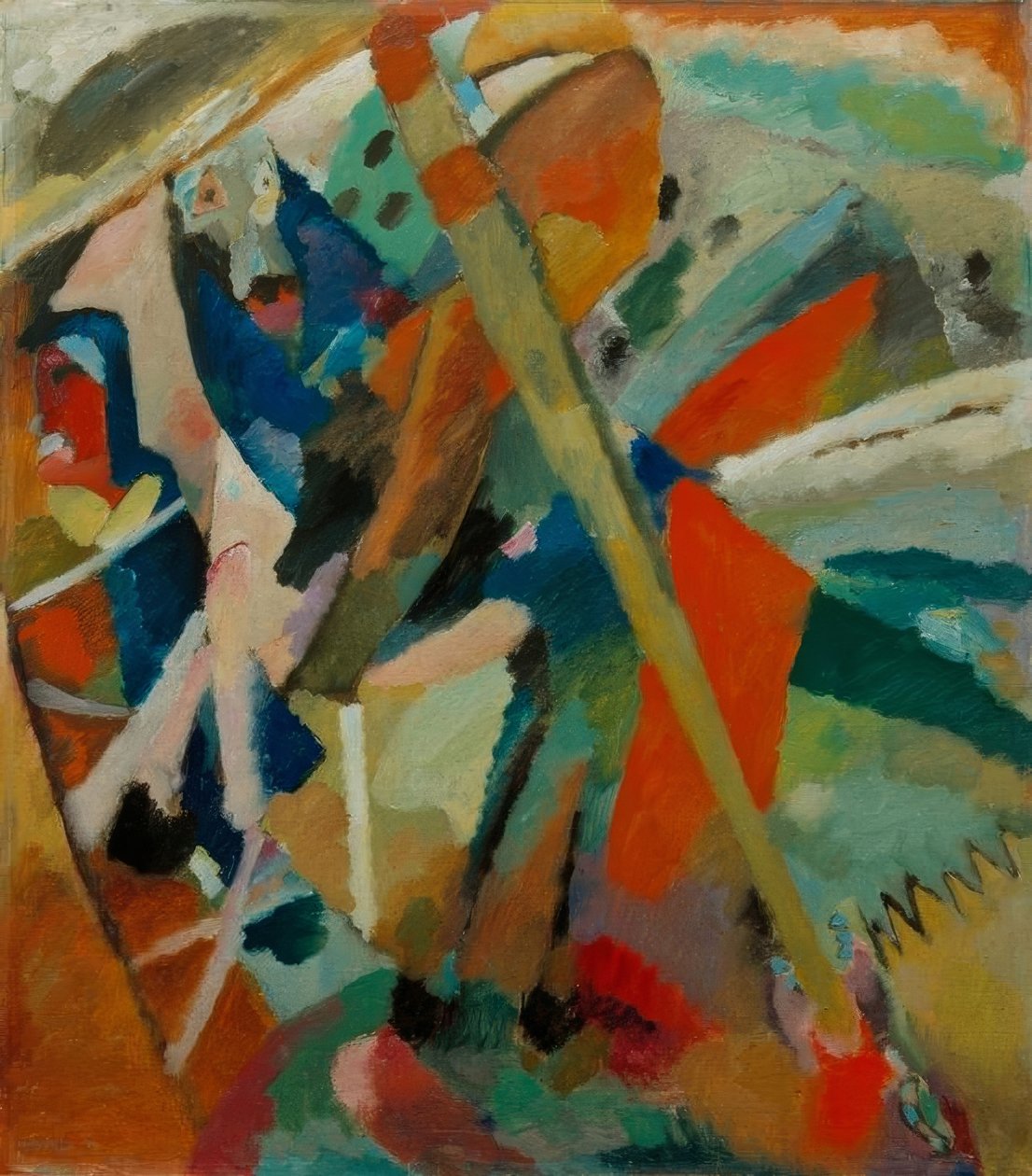 De heilige George door Wassily Kandinsky