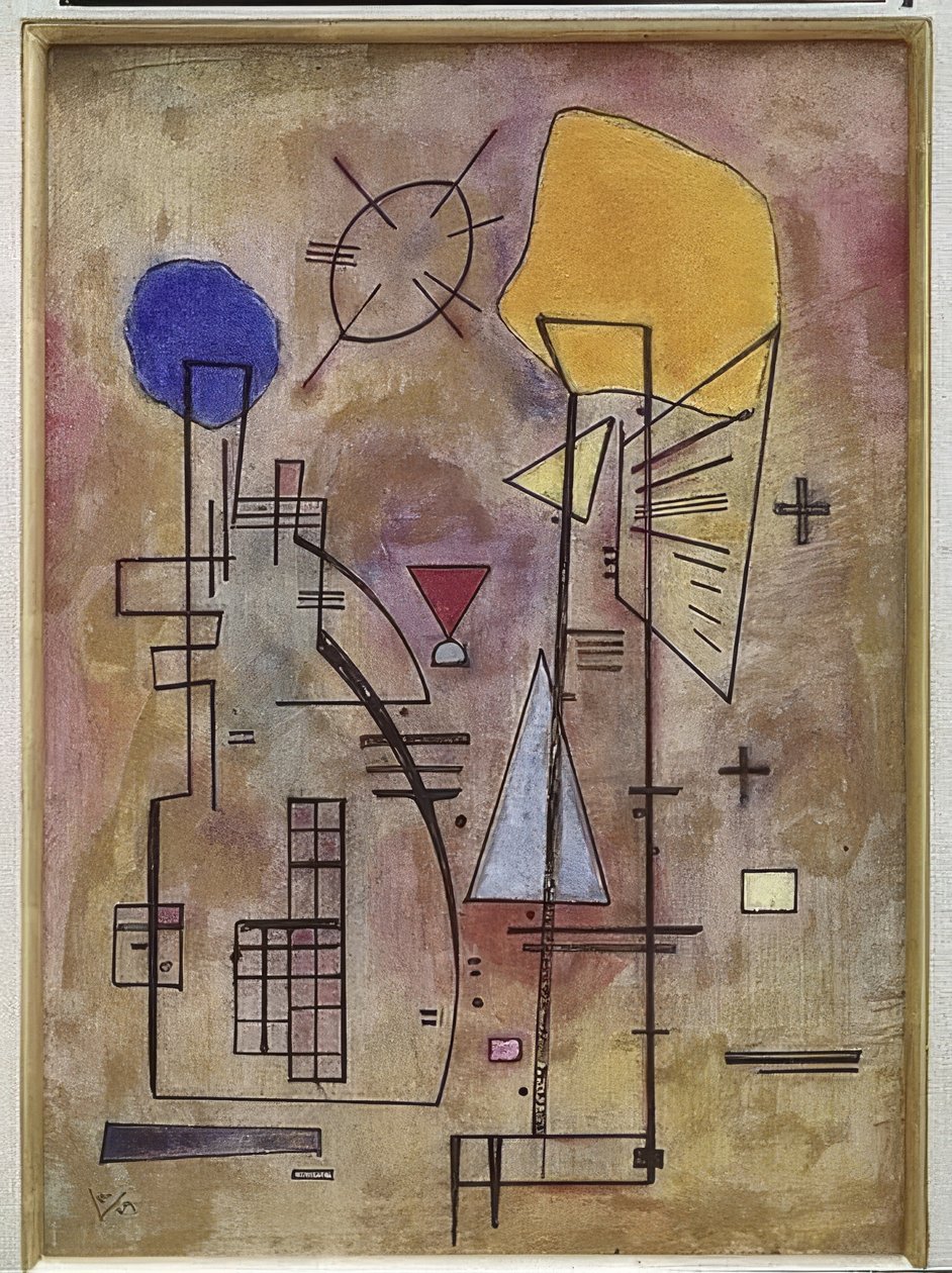 Eén - Twee. 1929 door Wassily Kandinsky
