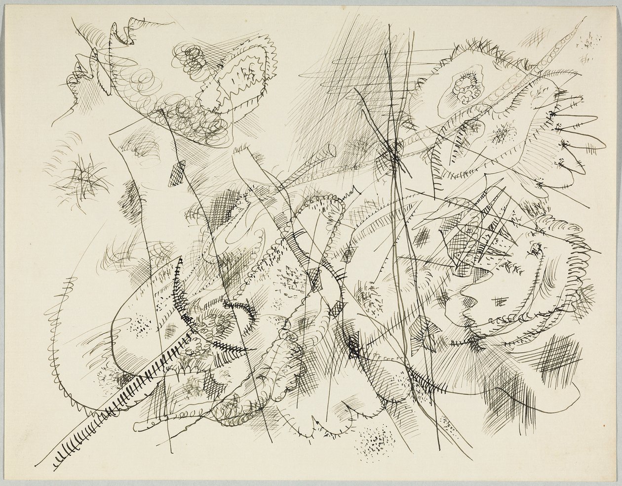 Ontwerp voor een ets door Wassily Kandinsky