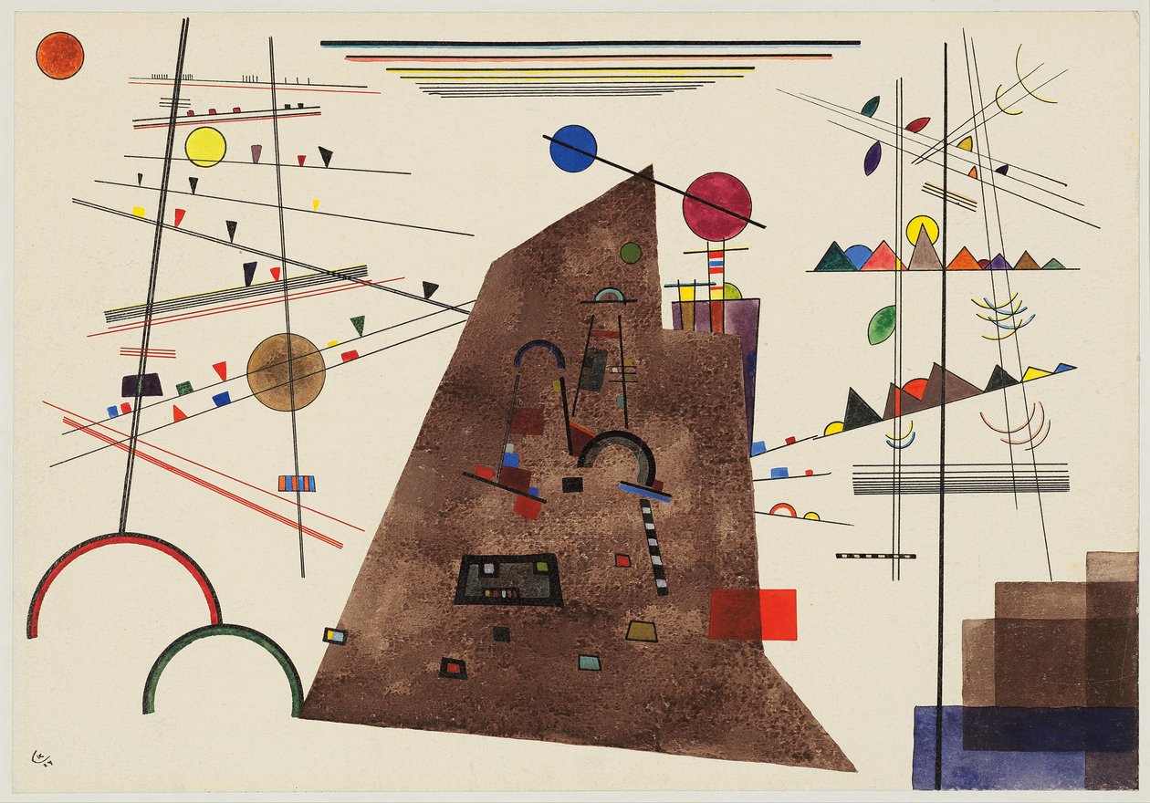 Zwaar Tussen Licht door Wassily Kandinsky