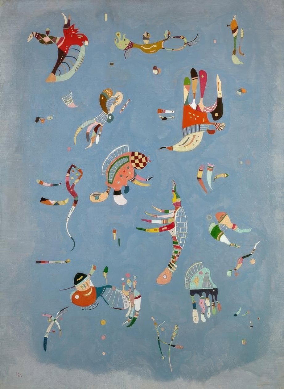 Hemelsblauw door Wassily Kandinsky