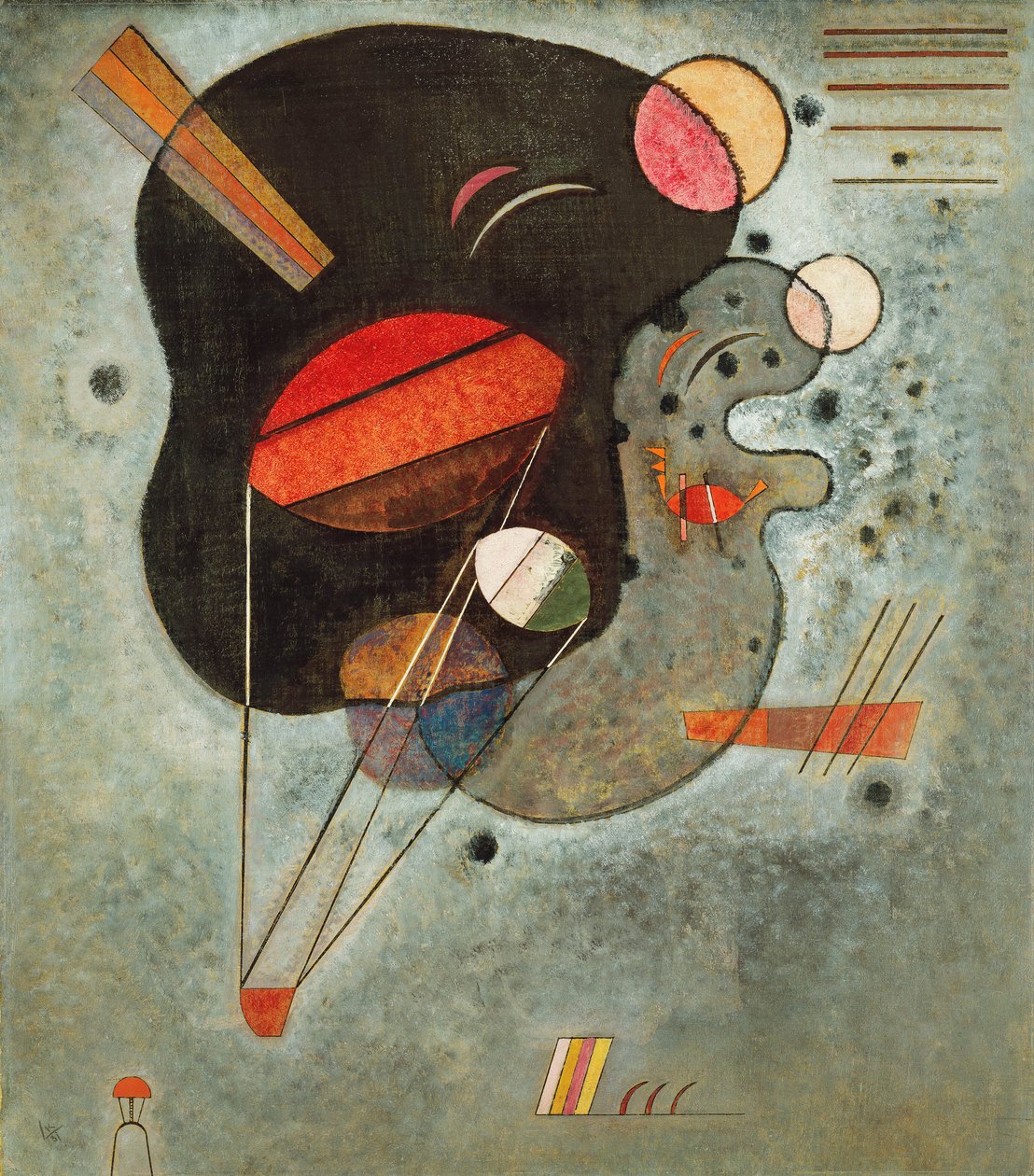 Zwevende Afdruk door Wassily Kandinsky