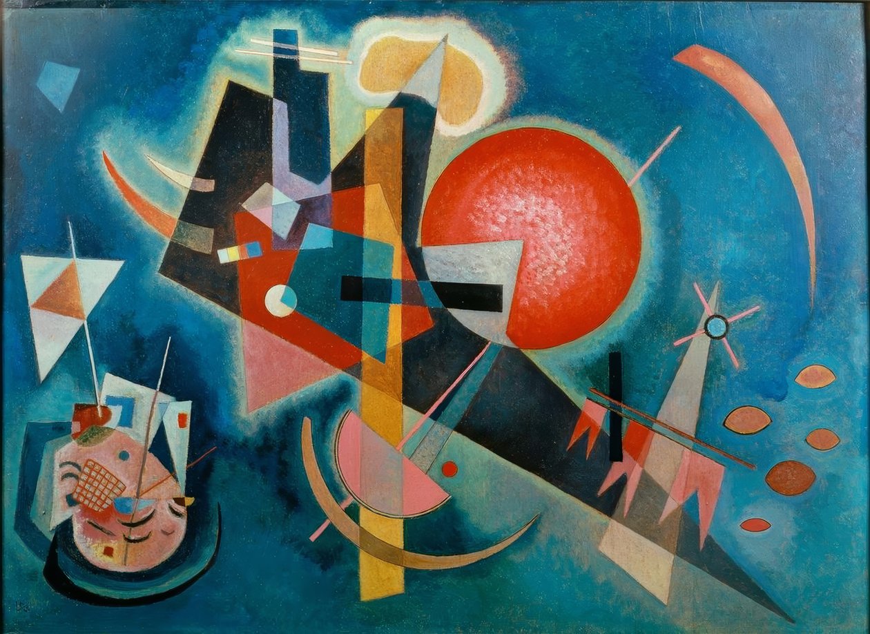 In het blauw door Wassily Kandinsky