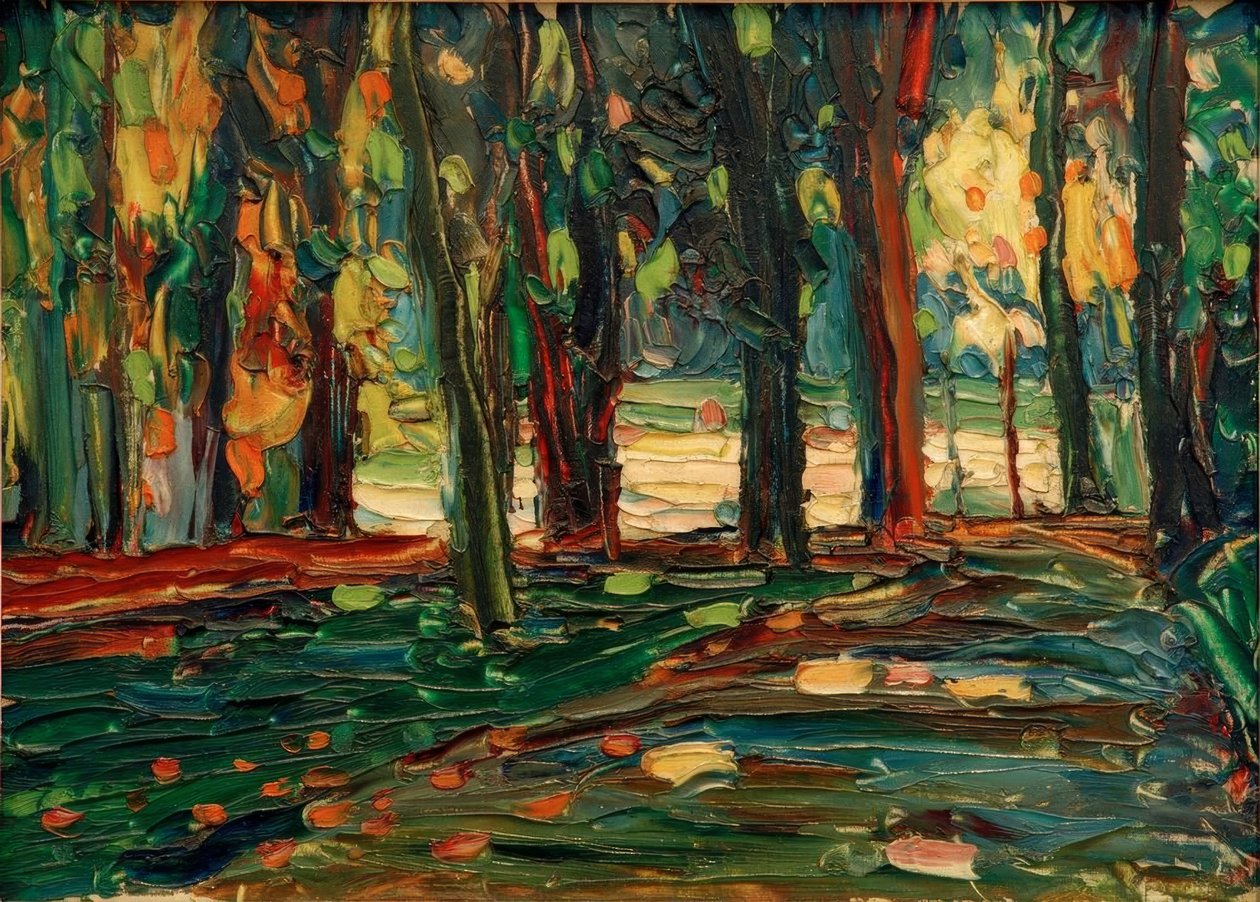 In het park van Saint Cloud door Wassily Kandinsky