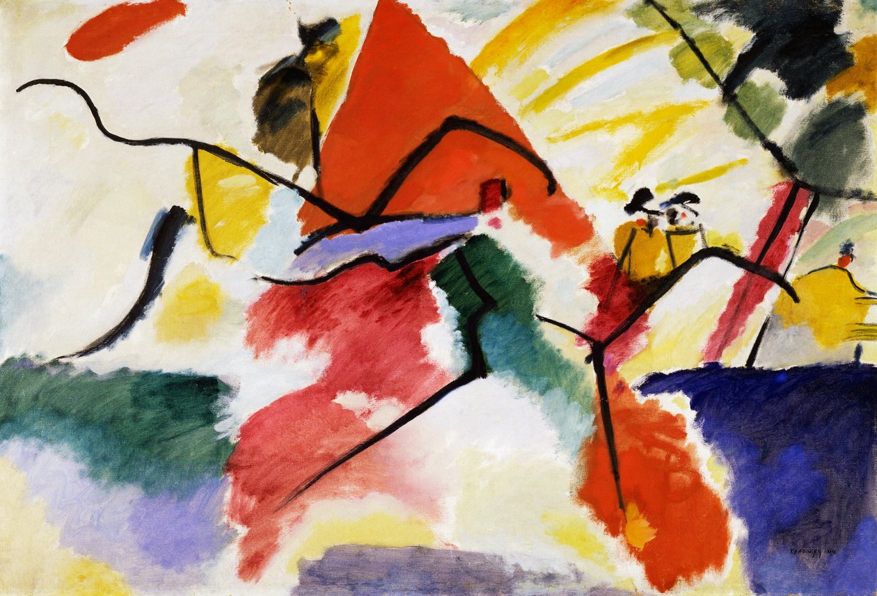 Impressie V (Park) door Wassily Kandinsky