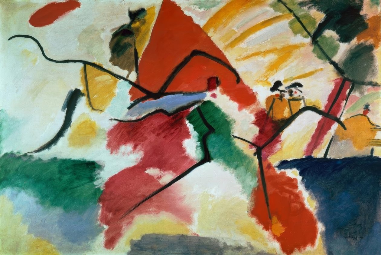 Impressie V (Park) door Wassily Kandinsky