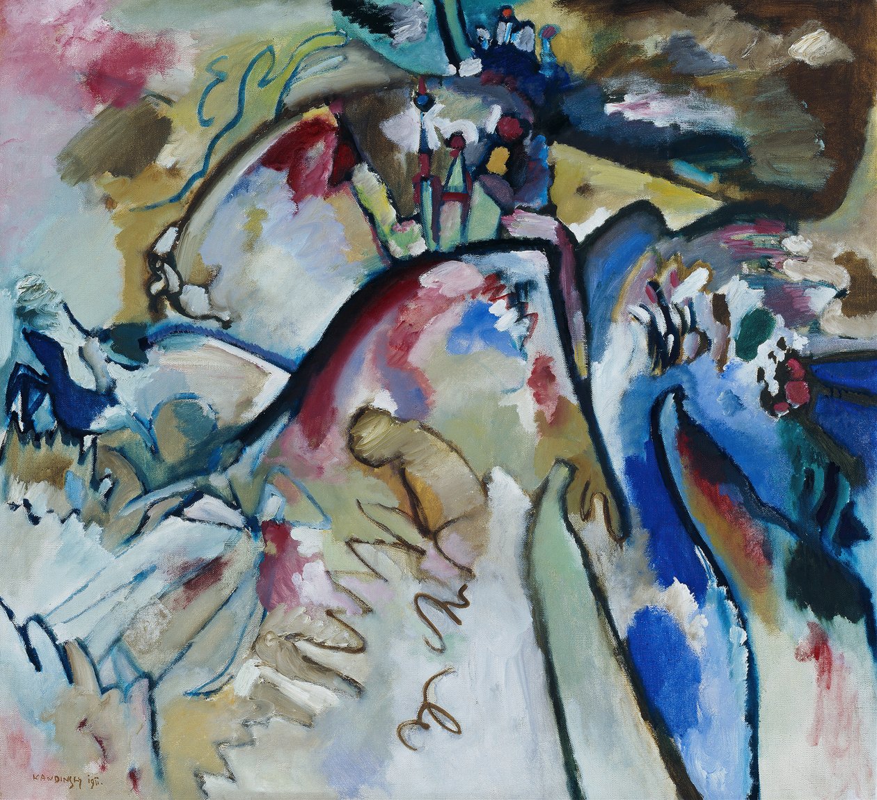 Improvisatie 21a door Wassily Kandinsky