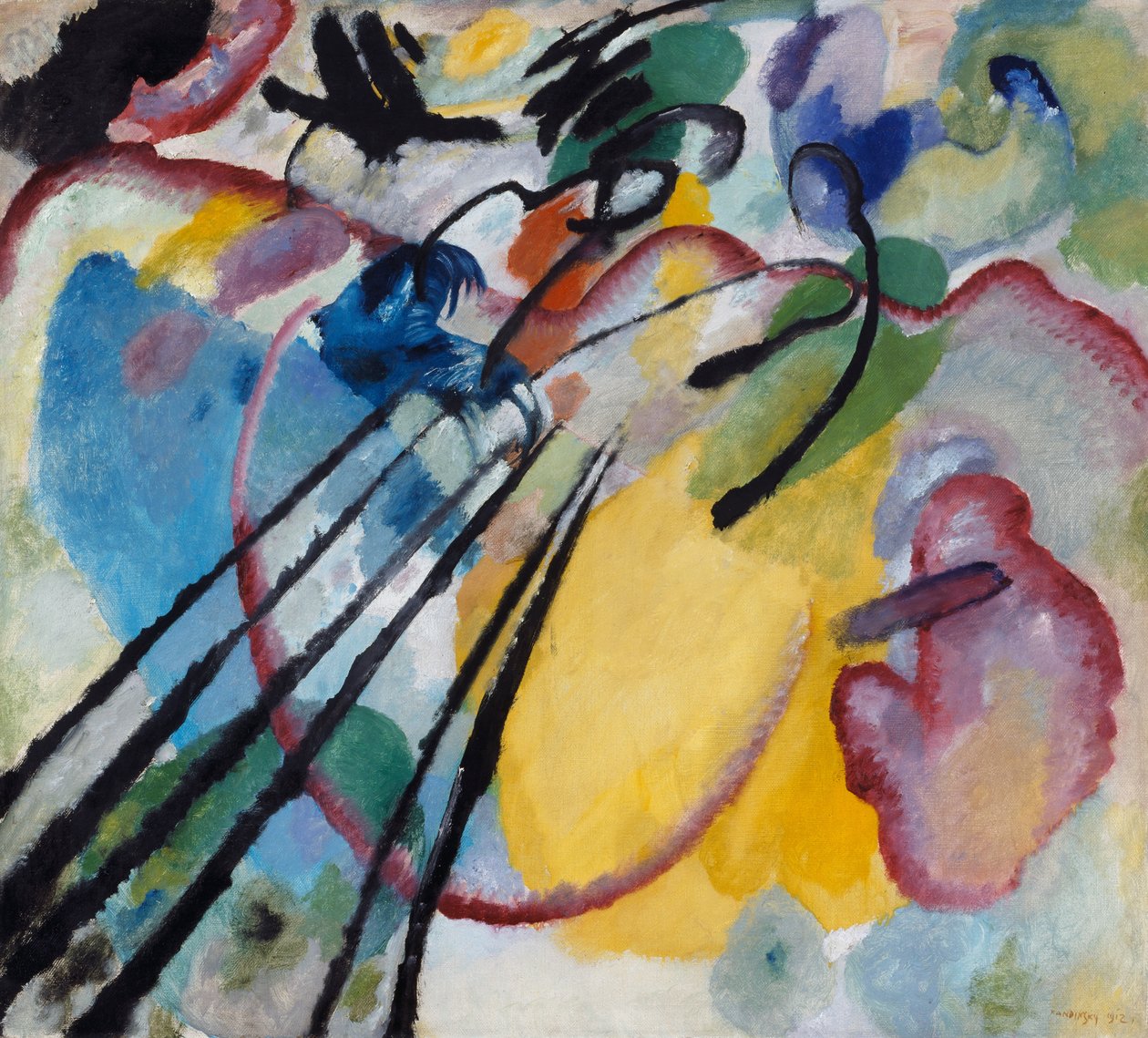 Improvisatie 26 (Roeien) door Wassily Kandinsky