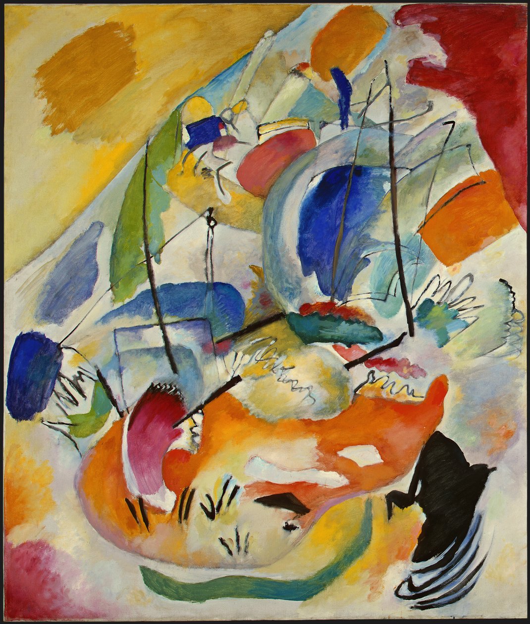 Improvisatie 31 Zeeslag door Wassily Kandinsky