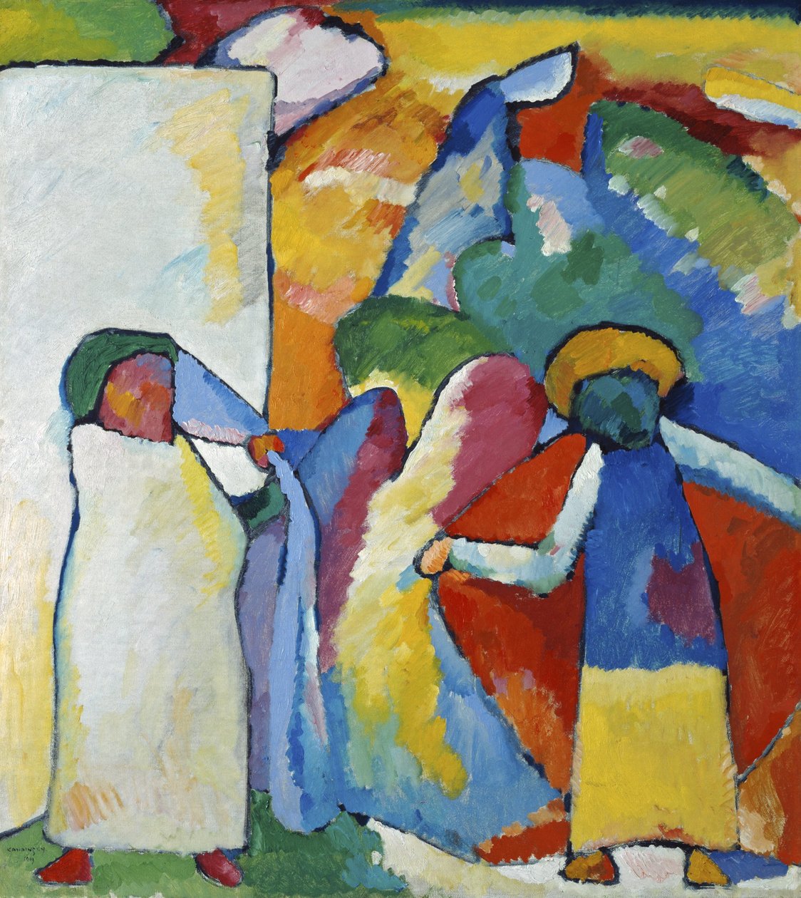 Improvisatie 6 (Afrikaans) door Wassily Kandinsky
