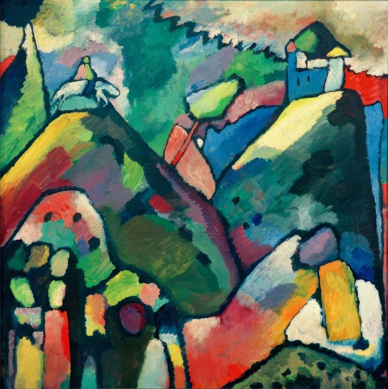 Improvisatie 9 door Wassily Kandinsky