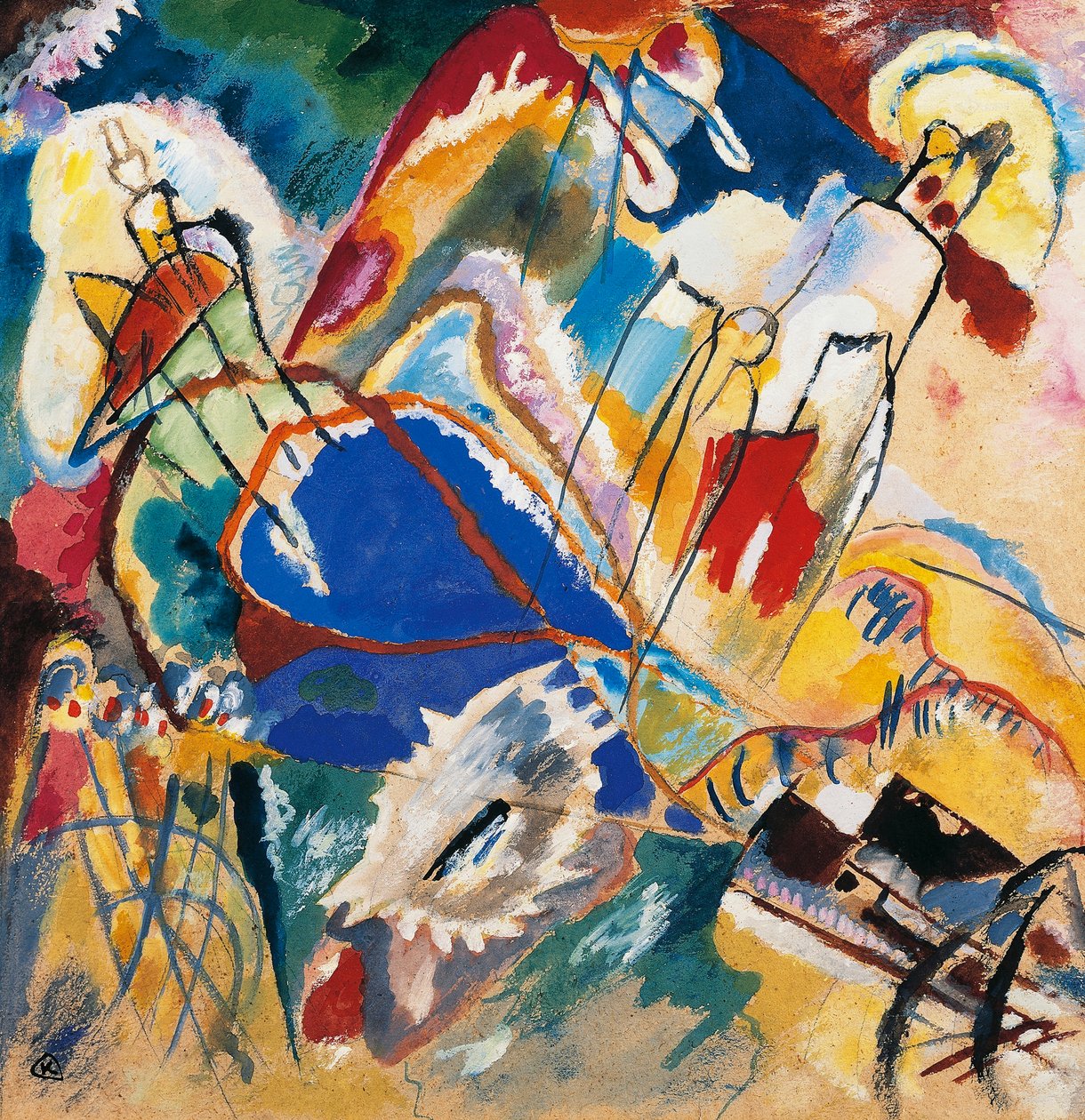 Improvisatie nr. 30 (Kanonnen) door Wassily Kandinsky