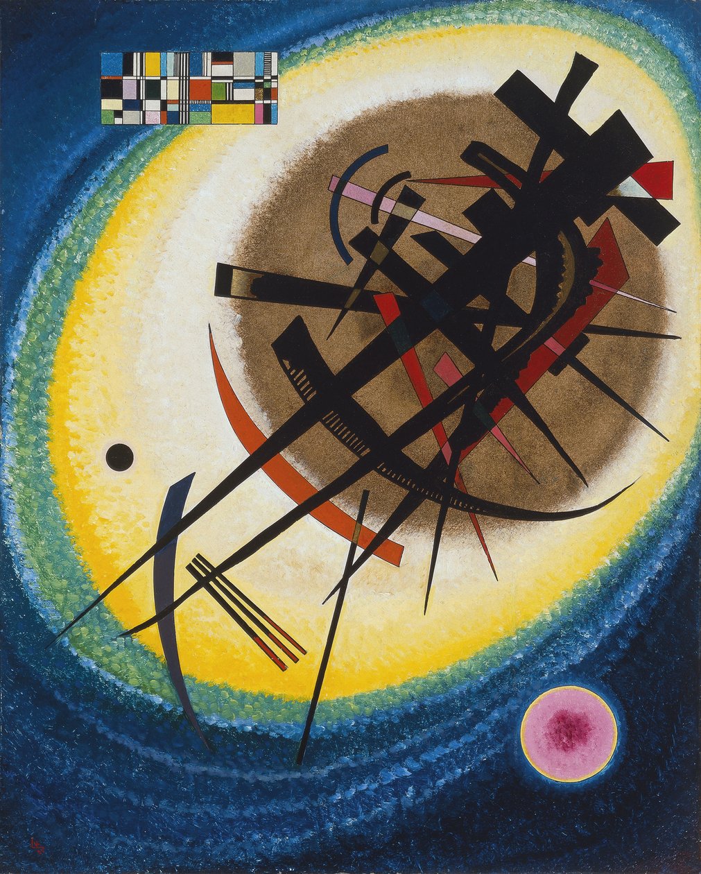 In de Heldere Ovaal, 1925 door Wassily Kandinsky