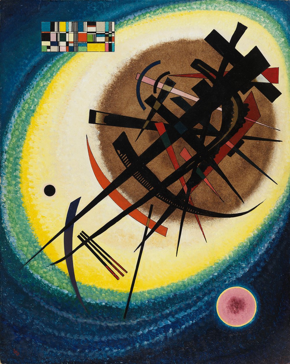Kandinsky - In het heldere ovaal, 1925 door Wassily Kandinsky