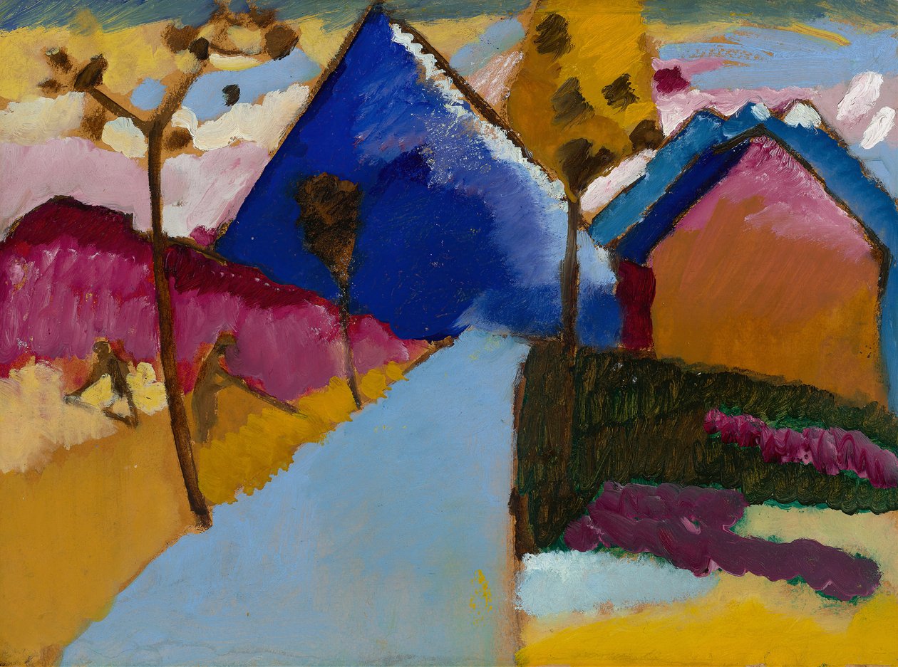 Kochel, Rechte Straat door Wassily Kandinsky