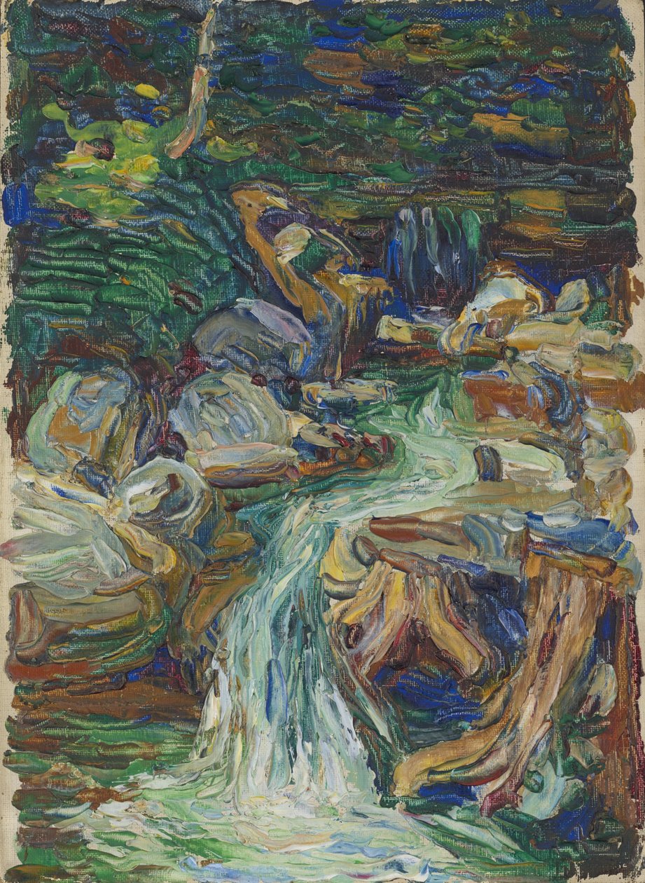 Kochel – Waterval II door Wassily Kandinsky