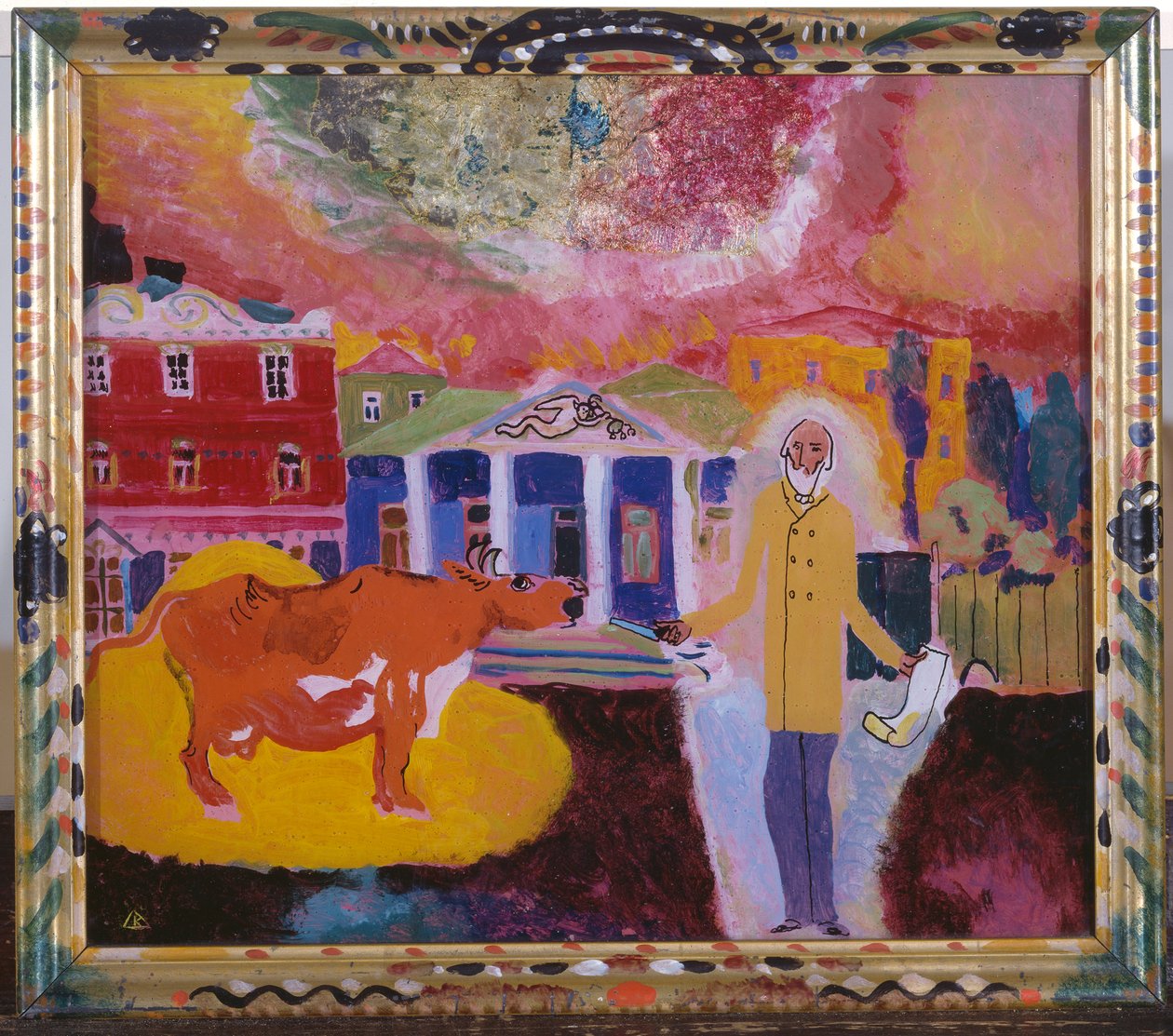 Koe in Moskou door Wassily Kandinsky