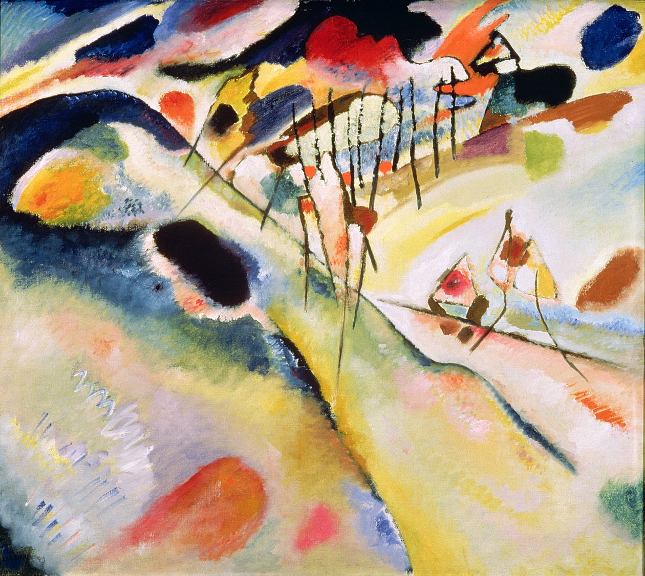 Landschap. door Wassily Kandinsky