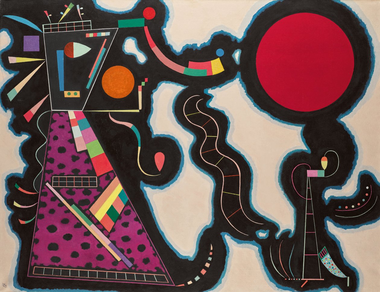 De Rode Cirkel, 1939 door Wassily Kandinsky