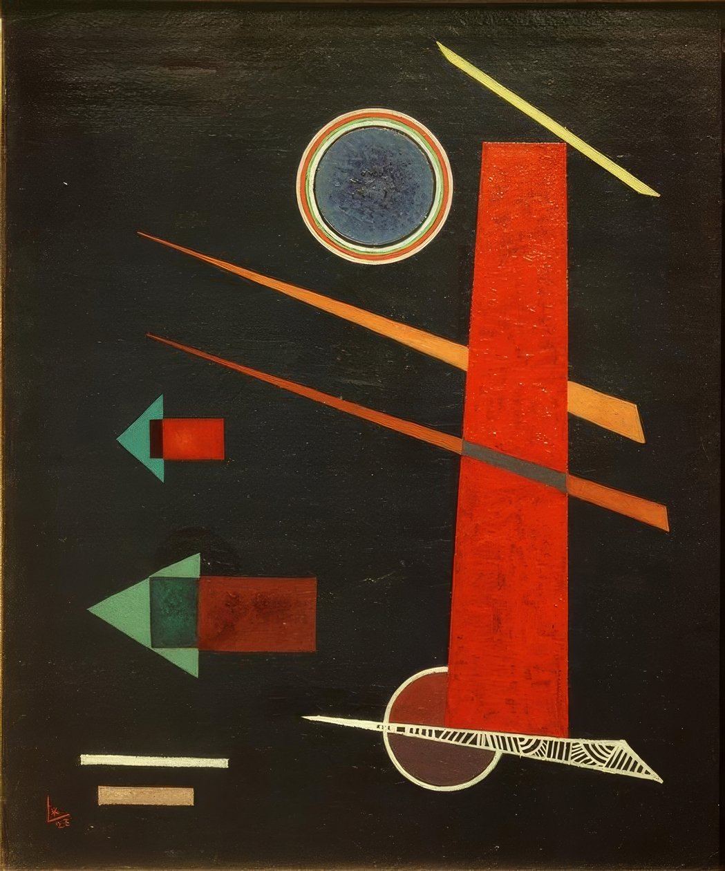 Machtig rood door Wassily Kandinsky
