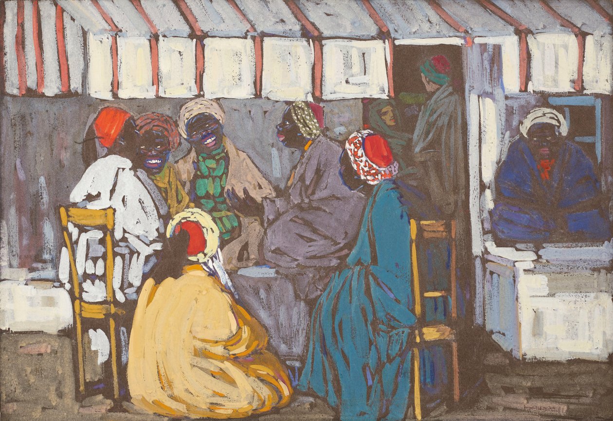 Mohrencafe, 1905 door Wassily Kandinsky
