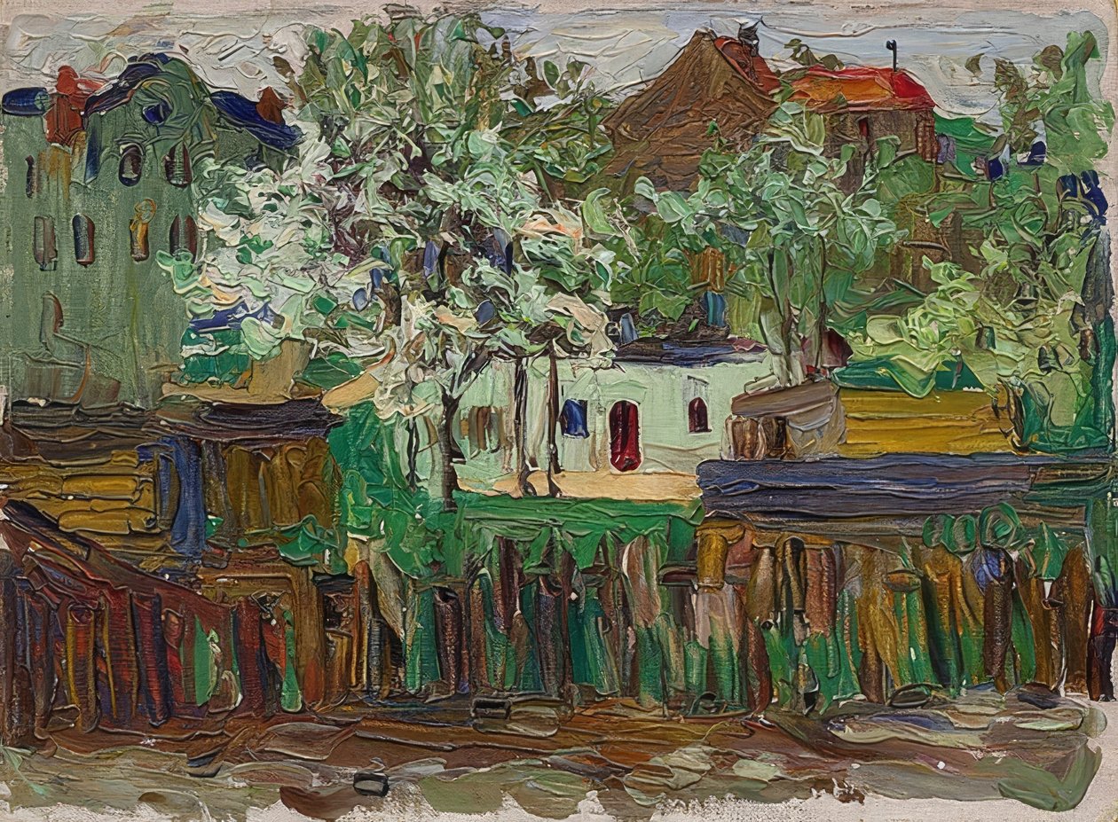 München. Om 1901-02 door Wassily Kandinsky