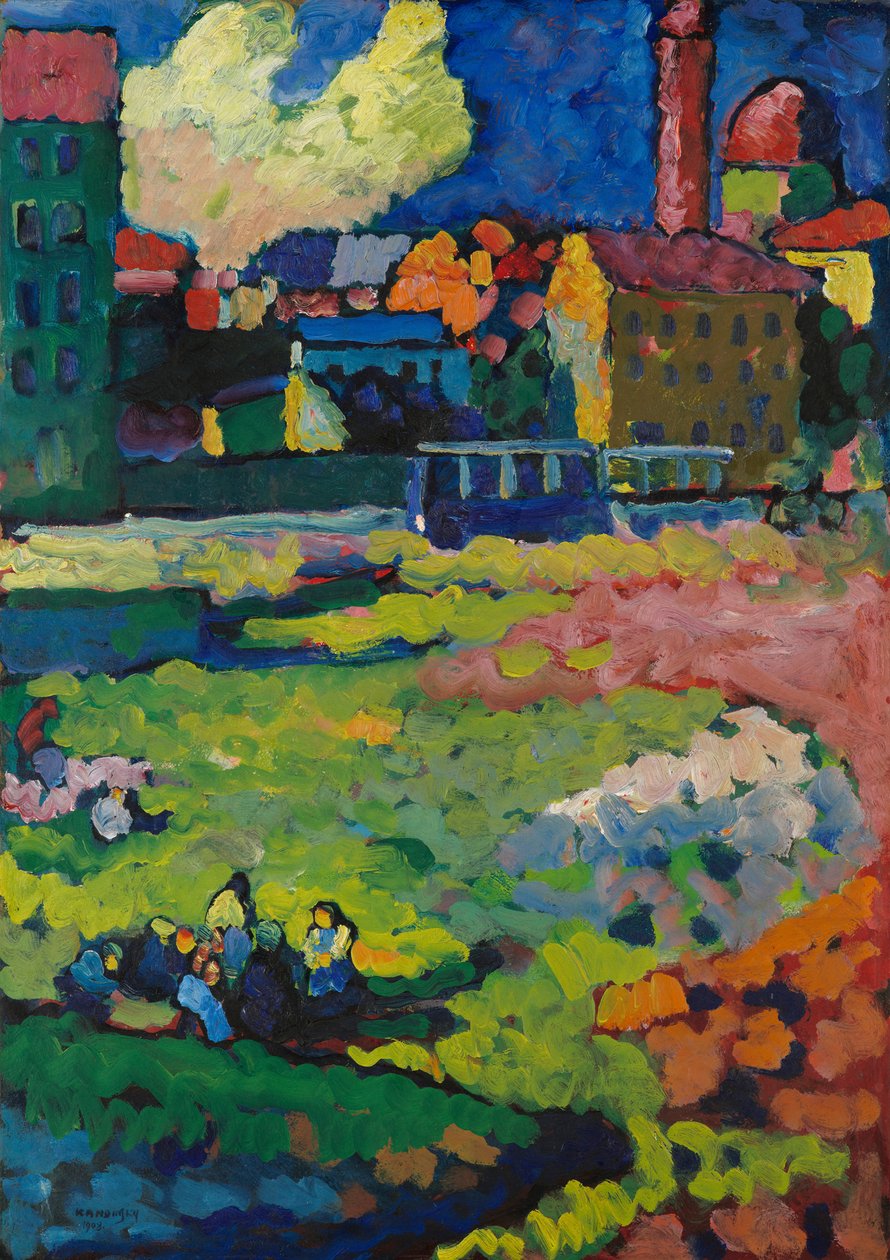 München – Voor de Stad door Wassily Kandinsky