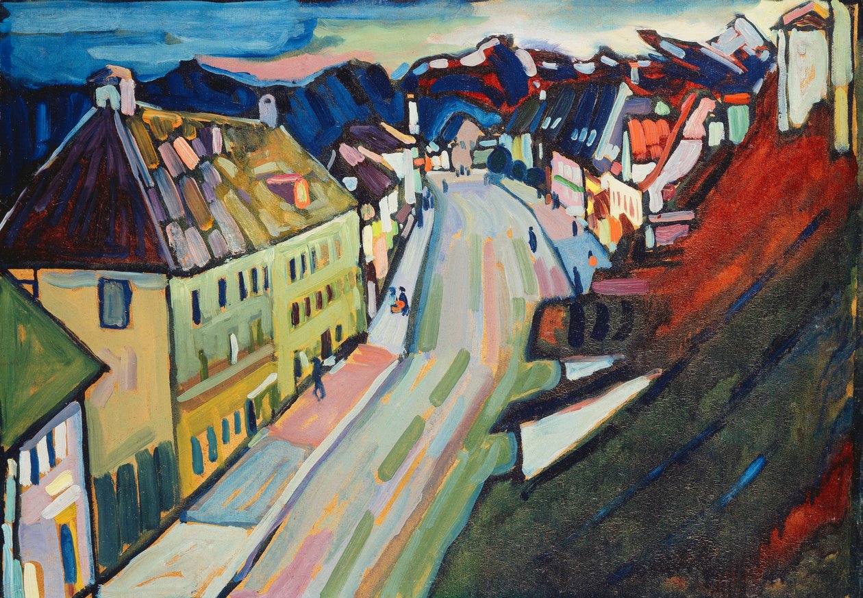 Murnau-boven Marktstraat door Wassily Kandinsky