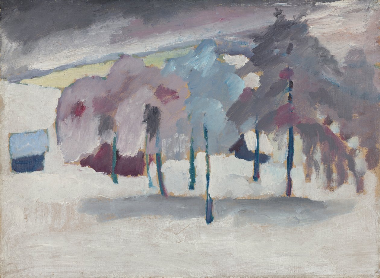 Murnau – Bomen in de sneeuw door Wassily Kandinsky