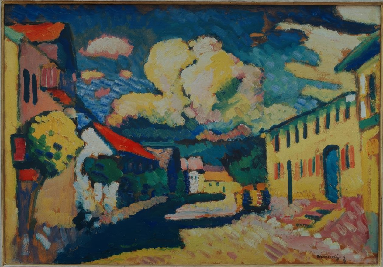 Murnau – Dorpsstraat door Wassily Kandinsky