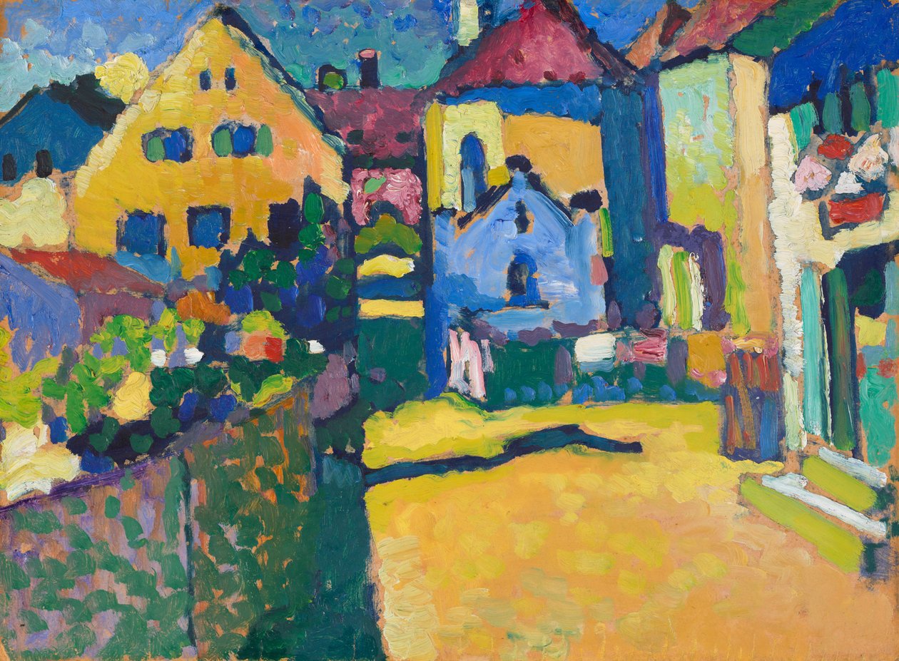 Murnau – Grüngasse door Wassily Kandinsky