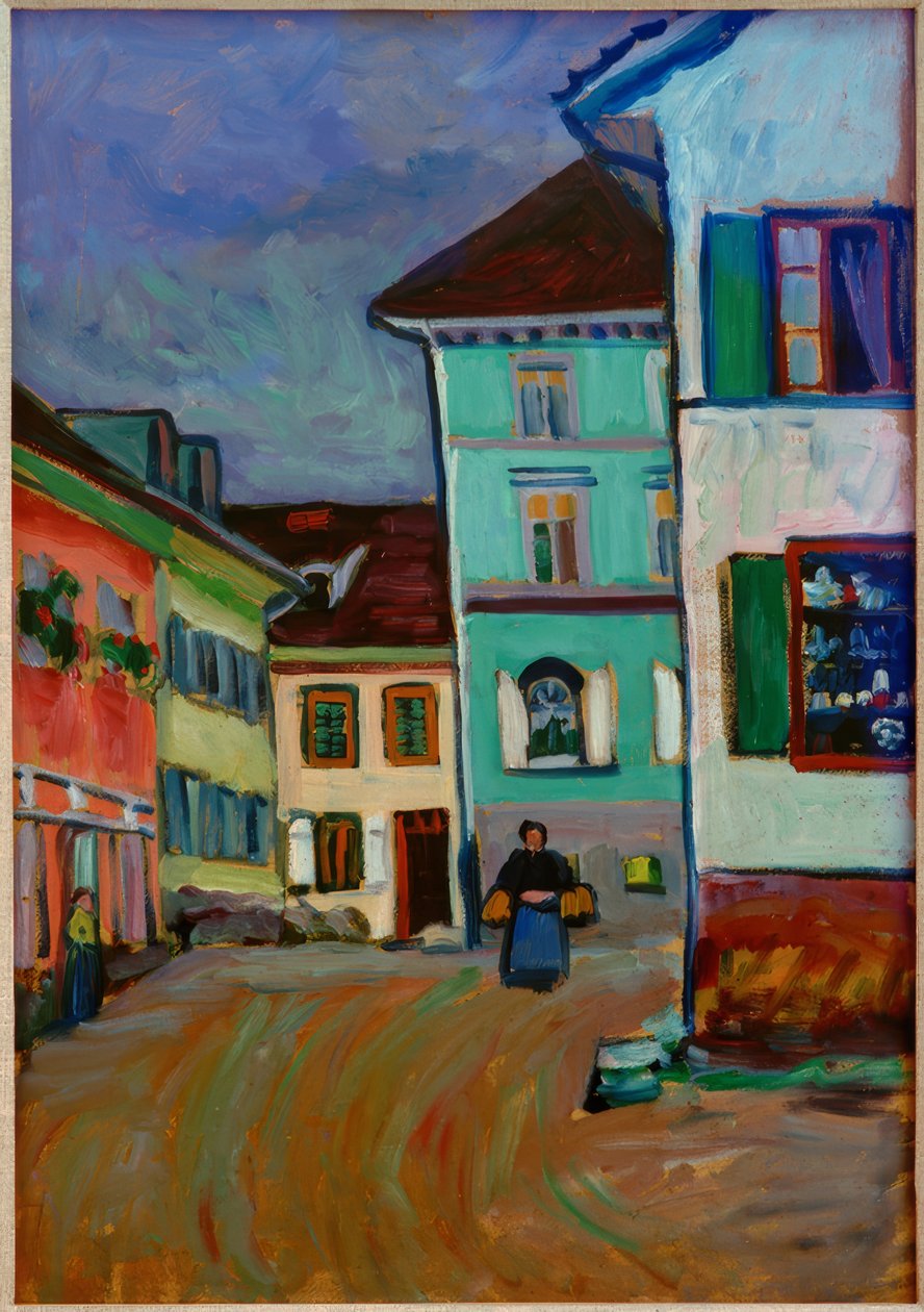Murnau – Johannisstraße door Wassily Kandinsky
