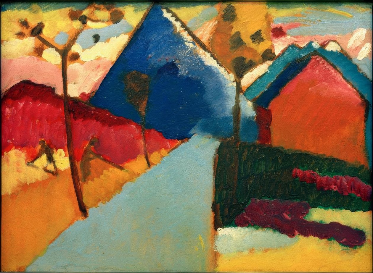 Natuurstudie uit Murnau I door Wassily Kandinsky