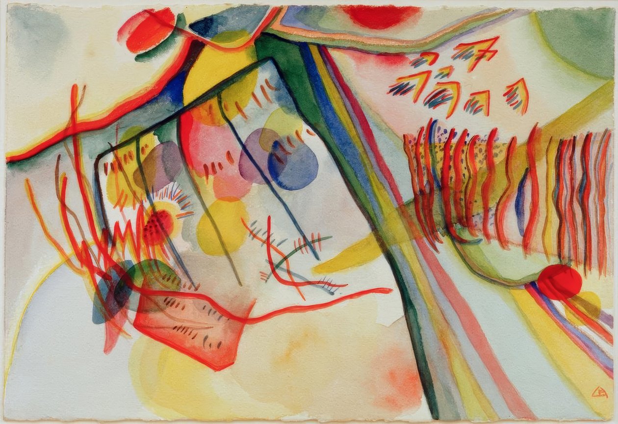 Zonder titel (Compositie) door Wassily Kandinsky