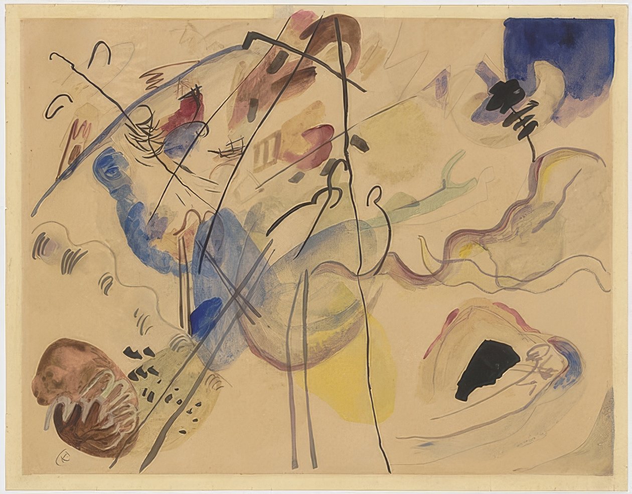 Zonder titel door Wassily Kandinsky