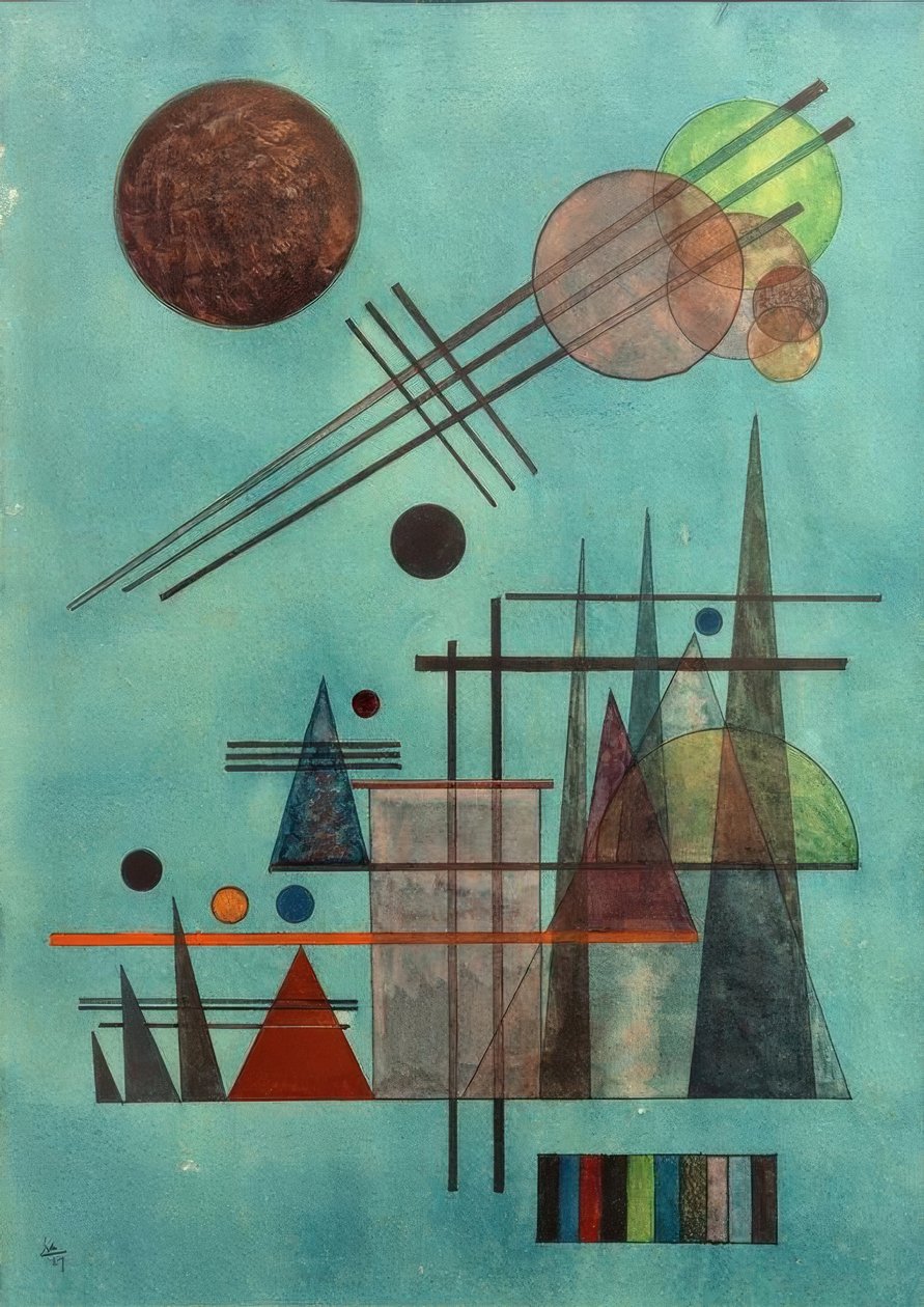 Dwars en hoog door Wassily Kandinsky