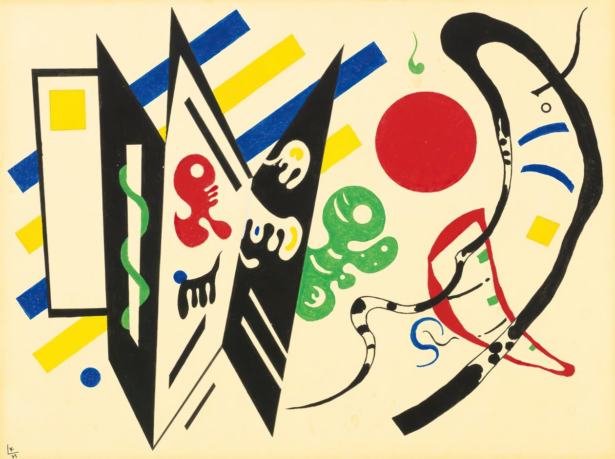 Réciproque, 1935 door Wassily Kandinsky